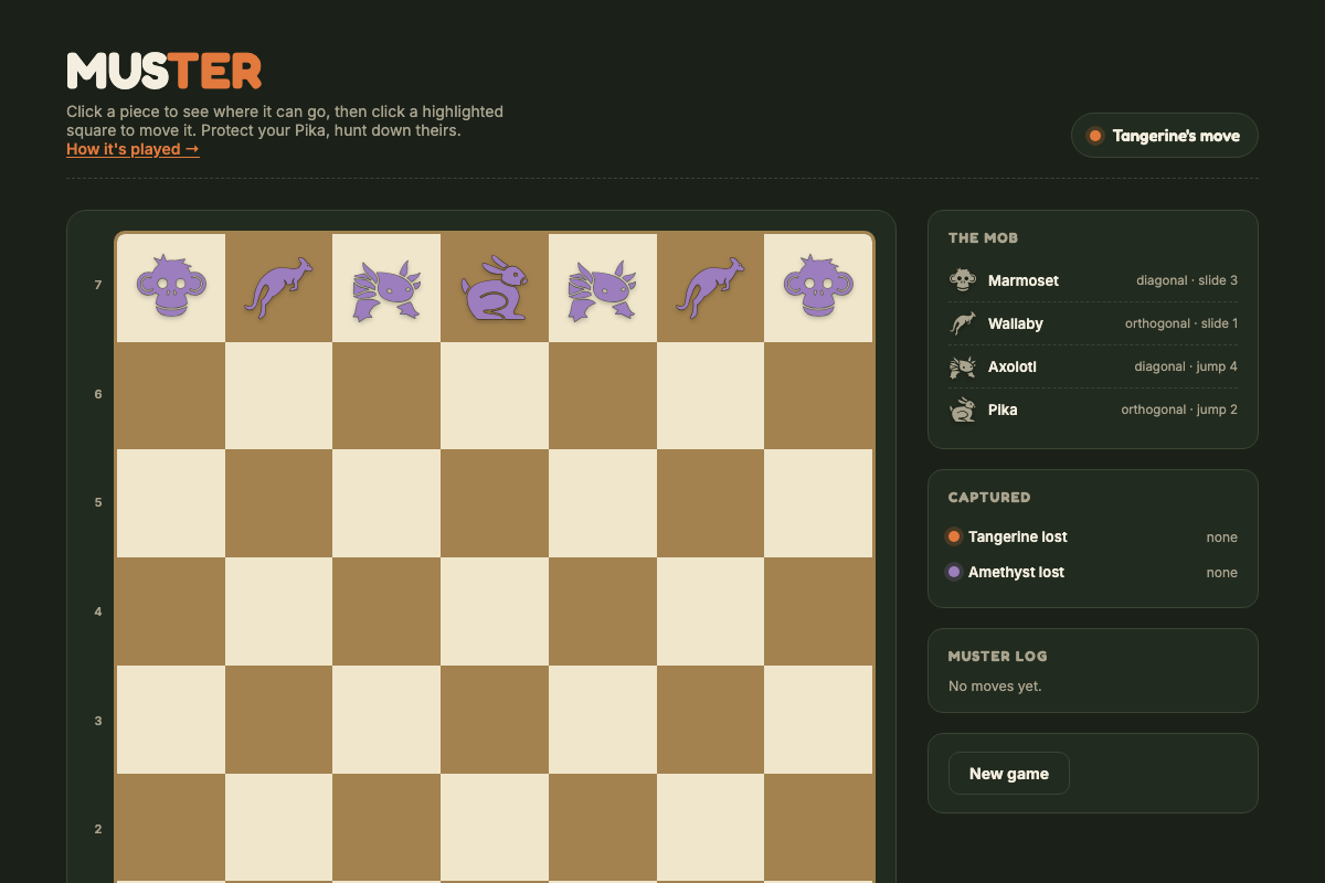 Screenshot of Python Chess Game